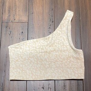 One-Shoulder - Reversible Cream Top/Bralette